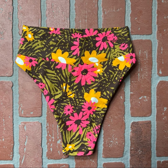 AERIE High Cut Cheeky Bikini Bottoms NWOT - Picture 2 of 4